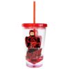 Just Funky OFFICIAL Daredevil Tumbler With Straw | Feat. Dardevil's Hero Pose | Holds 18 OZ
