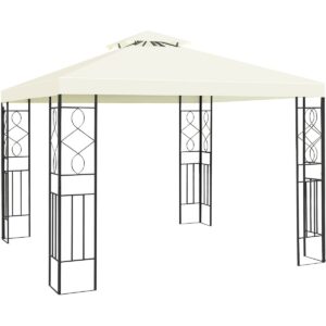 Costway 2 Tier 10'x10' Patio Gazebo Canopy Tent Steel Frame Shelter Awning