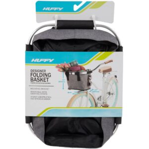 Huffy Designer Foldable Basket - Gray