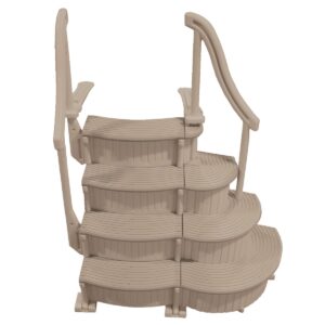 Confer CCX-ADD-VM 3 Step Above Ground Swimming Pool Entry Ladder Stair Add On Only, Beige