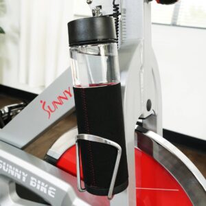 Sunny Health & Fitness Pro II Indoor Cycling Exercise Bike with Device Mount and Advanced Display