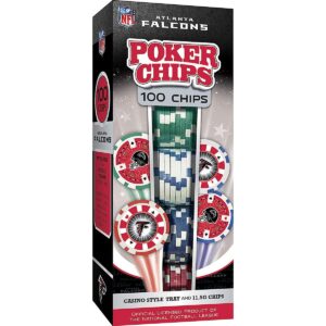 MasterPieces Inc Atlanta Falcons NFL 100-Piece Poker Chips