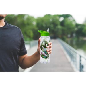 Just Funky Pokemon Rayquaza 16oz Water Bottle - BPA-Free Reusable Drinking Bottles