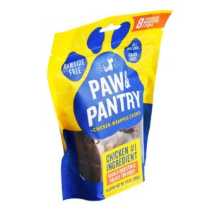 Paw & Pantry Chicken-Wrapped Sticks Dog Treats - 8pk