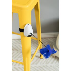 PawsMark Interactive 2-in-1 Spring Feather and Red Light Chaser Cat Toy