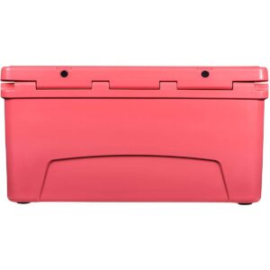Driftsun Heavy Duty Rotomolded Thermoplastic UV Resistant Portable Commercial Grade 110 Quart Insulated Hard Ice Chest Beverage Cooler, Coral