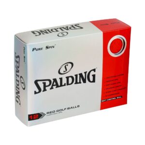 Spalding Pure Spin Golf Balls 24pc - Red