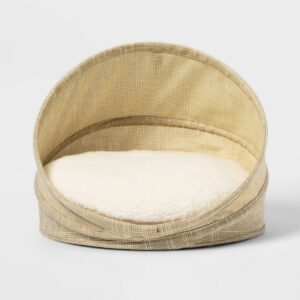 Collapsible Cave Covered Dog and Cat Bed - S - Yellow - Boots & Barkley™