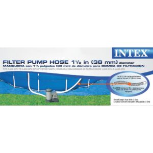 Intex 29060E 1.5" Diameter Accessory Pool 1,500 GPH Pump Replacement 59" Hose for Intex Pumps, Saltwater Systems, and Sand Filters