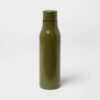 20oz Stainless Steel Vacuum Water Bottle Solid Matte Discover Green - Room Essentials™