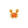 DuraForce Crab Dog Toy - Orange