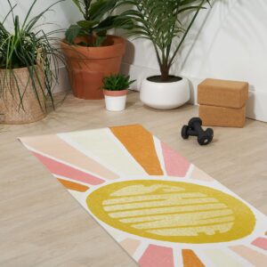 Sunshinecanteen Sundial Shine (6mm) 24" x 70" Yoga Mat - Society6