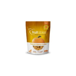 Fruitables Baked Pumpkin and Banana Flavor Healthy Low Calorie Dog Treats - 7oz