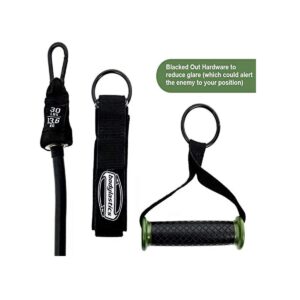 Bodylastics BLSET10 High Quality 15 Piece Full Body Exercise Equipment Warrior Set with Collapsible Resistance Bands Bar, Bands, Handles, and Anchors