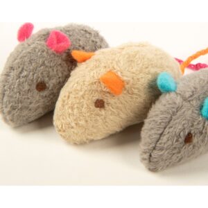 SmartyKat Skitter Critters Catnip Mice Cat Toy - 3pk