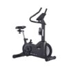 Sportop U60 Indoor Comfortable Home Workout Bike Stationary Fitness Cycler Exercise Machine with 12 Pre Programmed Trainings and Monitor Screen, Black