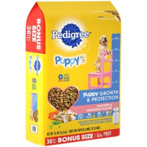 Pedigree Puppy Chicken Dry Dog Food Bonus Bag - 36lb