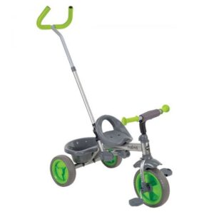 Malmo 4 in 1 Parent Push-Handle Kids Tricycle Stroller for Children, Infants, and Toddlers Ages 1.5 to 3 Years with Removable Canopy & Storage, Green