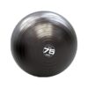 Escape Fitness Steadyball Pro Inflatable Exercise Workout Ball Equipment for Home or Gym Balance and Strength Gain, 75 Centimeters/28.5 Inches (Black)