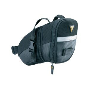 Topeak Aero Wedge Seat Bag: Strap-on, Medium, Black