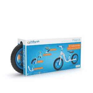 Chillafish Charlie 10" Kids' Balance Bike - Blue/White