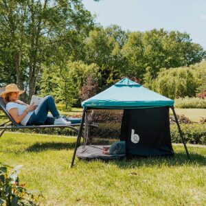 Babymoov Naos Anti-UV Protection Mesh Canopy Privacy Cover Attachment for Naos Portable Travel Cot, Shade Indoor and Outdoor Use, Blue (Canopy Only)