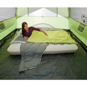 Coleman Adjustable Comfort 50 Degrees Fahrenheit Sleeping Bag - Gray