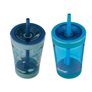 Contigo 14oz 2pk Plastic Spill-Proof Kids Tumblers Gummy/Green