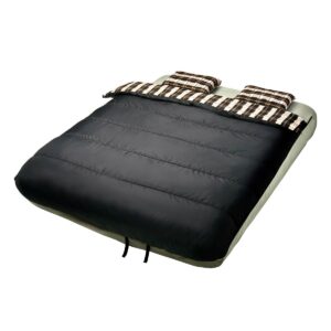Insta-Bed Raised 19 Inch Queen Air Mattress w/ Built In Pump & Camping Bedding
