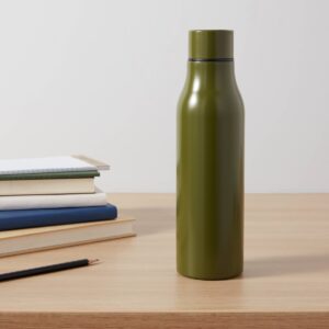 20oz Stainless Steel Vacuum Water Bottle Solid Matte Discover Green - Room Essentials™