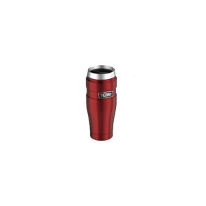 Genuine Thermos Brand Stainless King Vacuum Insulated Stainless Steel Travel Tumbler 16oz Pair (Cranberry and Midnight Blue)