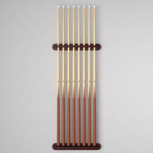 Viper Traditional Mahogany 8 Cue Wall Cue Rack