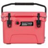 Driftsun Heavy Duty Rotomolded Thermoplastic UV Resistant Portable Commercial Grade Personal 20 Quart Insulated Hard Ice Chest Beverage Cooler, Coral