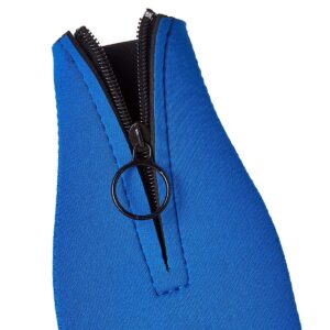Juvale 4 Pack Beer Bottle Cooler with Zipper, 4 Assorted Colors (2.2 x 7 in)