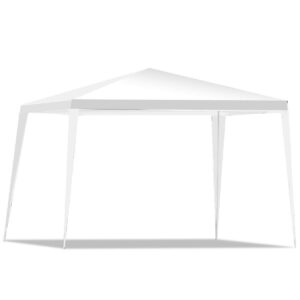 Costway 10'x10' Outdoor Heavy duty Pavilion Cater Events Outdoor Party Wedding Tent White