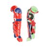 All-Star Sports S7 LG1216S7X USA Axis Baseball Catcher Leg Guards Protective Gear for Ages 12 to 16 Years w/ LINQ Hinge System & D3O Padding, Red/Blue