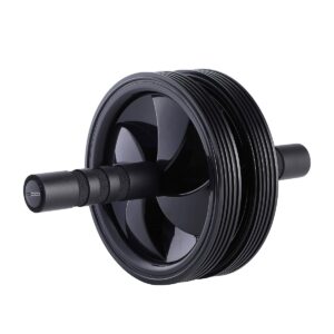 HolaHatha Exercise Fitness Abdominal Core Building Workout Double Non Slip Ab Roller Wheel Equipment w/ Foam Grips for Home Gym, Ab Strength & Toning