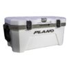 Plano Frost 32 Quart Heavy Duty Cooler with Built In Bottle Opener, Cutting Board, and Removable Dry Basket for Camping, Tailgating, Outdoor Events