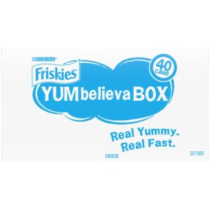 Friskies Yum Believa-Box Yum-azing Extra Gravy Chunky Poultry & Seafood Wet Cat Food Variety Pack - 5.5oz/40ct