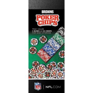 MasterPieces Inc Cleveland Browns NFL 100-Piece Poker Chips