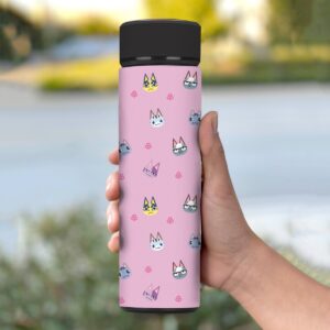 Nintendo Animal Crossing 17oz Stainless Steel Water Bottle - Cats