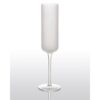 Abigails White Night Frosted Champagne Glass