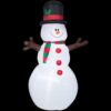 Airblown 5 ft. W x 8 ft. H Inflatable Snowman with Christmas Scarf and Hat
