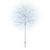 Alpine Corporation 58 in. Tall Frosty Christmas Snowflake Tree with Cool White LED Lights