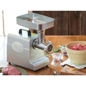 LEM Mighty Bite #8 Electric Meat Grinder with 3 Stuffing Tubes and Meat Stomper