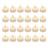 LUMABASE Battery Operated Amber LED Tea Lights - Value Pack (24-Count)