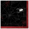 Amscan Dark Manor Black Halloween Lunch Napkins (5-Pack)