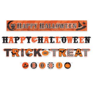 Amscan Halloween Modern Multi Banner Value Pack (4-Count, 2-Pack)