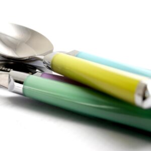 Gibson Home Pastel Extravaganza 20-Piece Assorted Colors Stainless Steel Flatware Set (Service for 4)