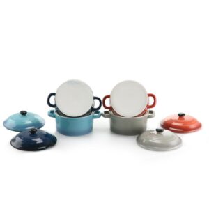 Crock-Pot Pembury 4-Piece 9.6 oz. Assorted colors Casserole (Set of 3)
